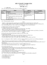 Đề cương ôn tập học kì II năm học 2014  2015 môn địa lý 6